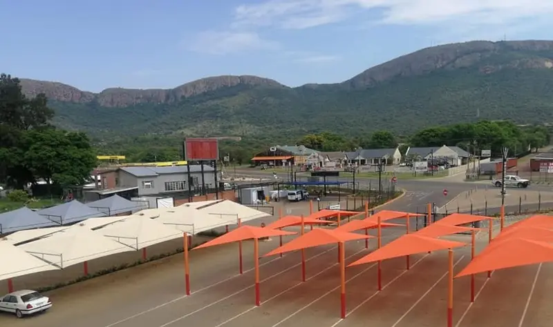 Commercial shadeport at dealership